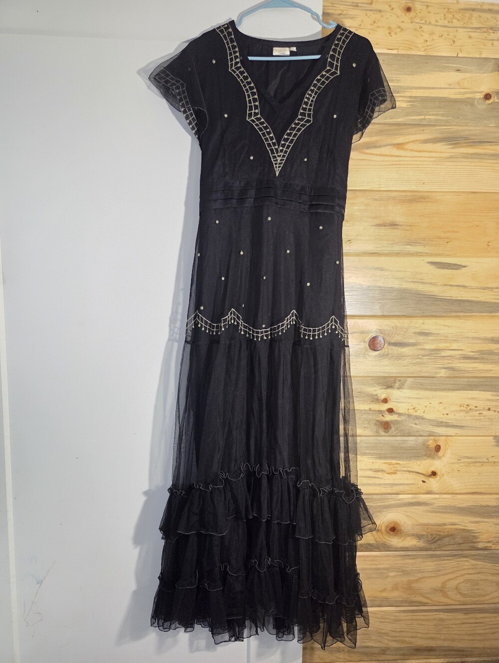 Vintage Age Of Love Nataya Dress, Black Victorian Romantic Whimsical Gothic